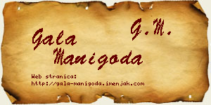 Gala Manigoda vizit kartica